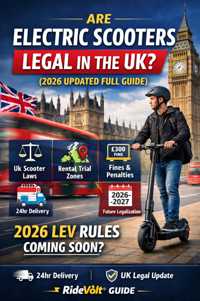 Are Electric Scooters Legal in the UK (2026 Updated Full Guide)