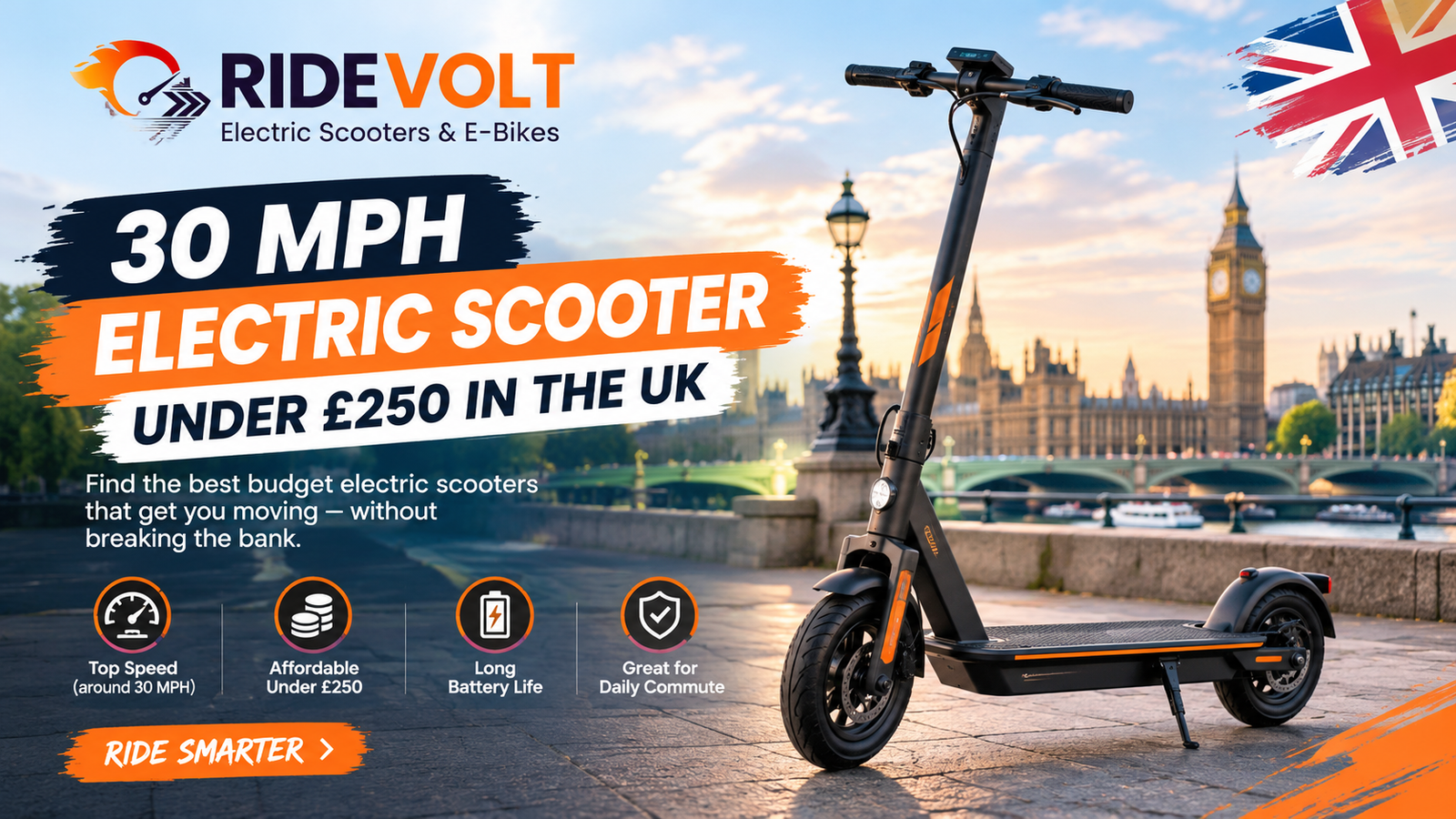30 mph electric scooter under £250 in the UK